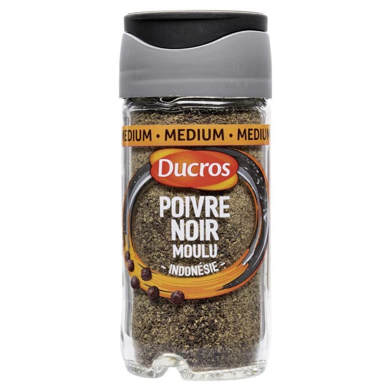 DUCROS | Ducros Poivre Noir Moulu Indonésie 38G | Lot De (3) | livraison offerte