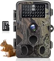 FunKind Wildkamera, 4K 50MP Wildtierkamera mit Bewegungsmelder Nachtsicht, IP65 Wasserdicht, Weitwinkel 120 °, Unsichtbare Infrarot-Nachtsichtkamera mit 32 GB SD
