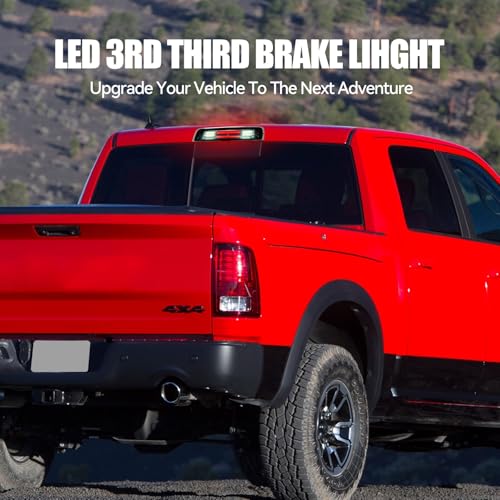 Image of Third 3rd Brake Light LED for 2009-2017 Dodge Ram 1500, High Mount Rear Brake Lights Assembly for 2010-2017 Ram 2500 3500, Waterproof Center Cab Stop Cargo Light