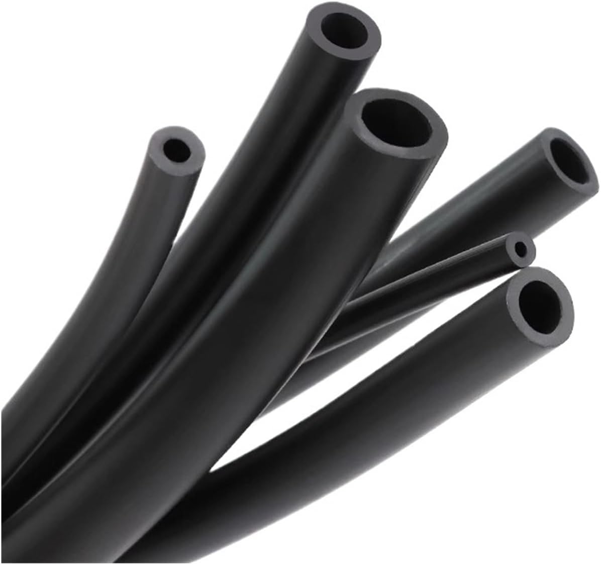 Fluorine Rubber Tubing Petrol Diesel Oil Hose Pipe Fuel Tube Heat Resistance Corrosion Resistance ID 2mm 3mm 4mm 5mm 6mm 7-12mm(5 Meter,12x16mm)