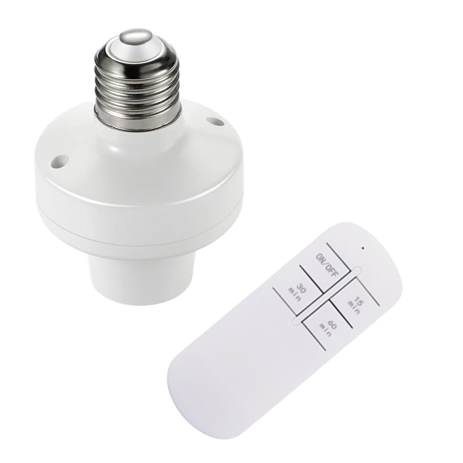 E27 Light Socket Outlet Adapter with Remote Control Energy Efficient Smart Light Socket Extender for 100-240V Voltage Wireless