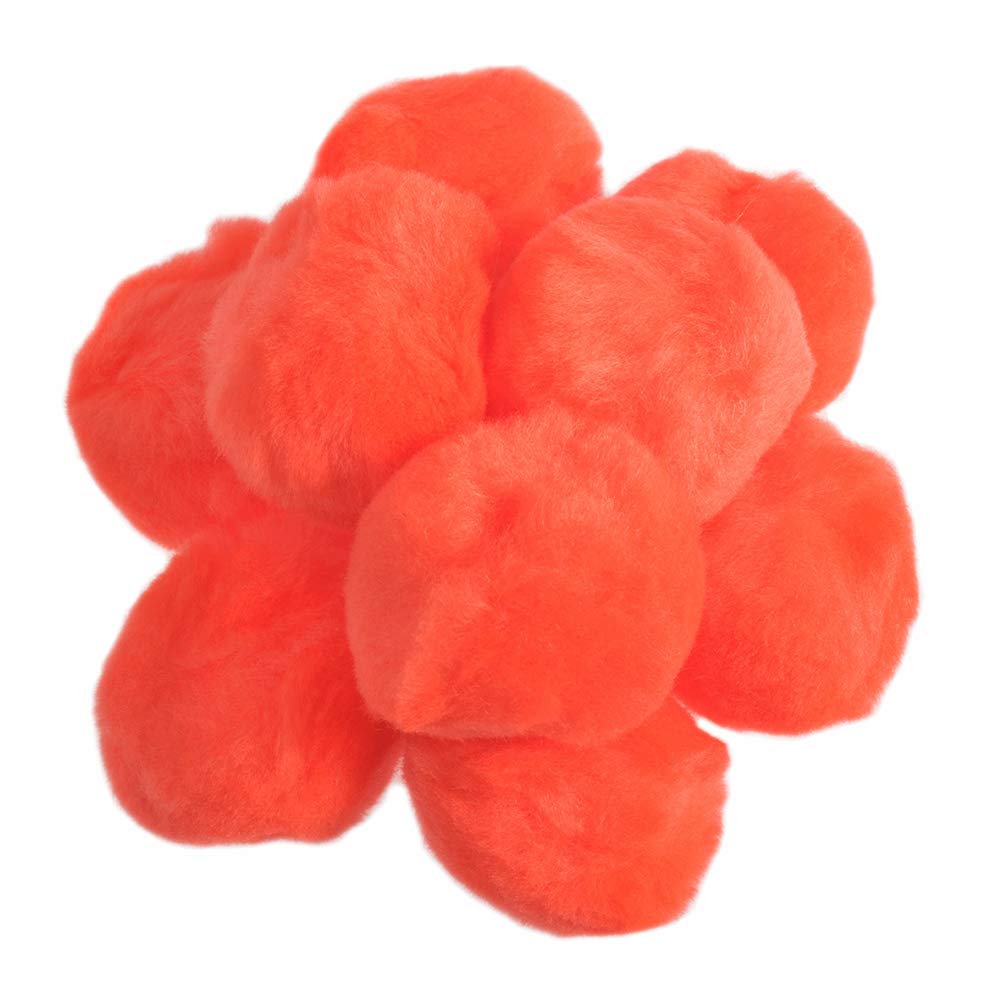 Crafty Capers Orange 25 50Mm Craft Pom Poms | Fluffy Acrylic Pompoms