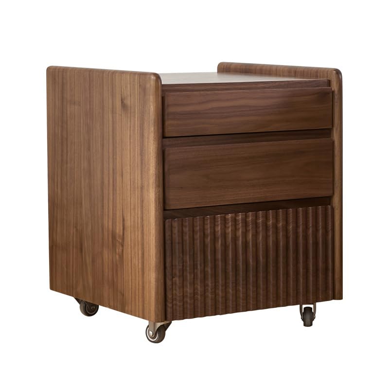 RKVXCJHDR Mesitas De Noche Mesita De Noche De Madera Maciza De Nogal Negro, Mueble De Almacenamiento For Dormitorio Nórdico, Almacenamiento En Habitación Mesas De Noche para Dormitorio