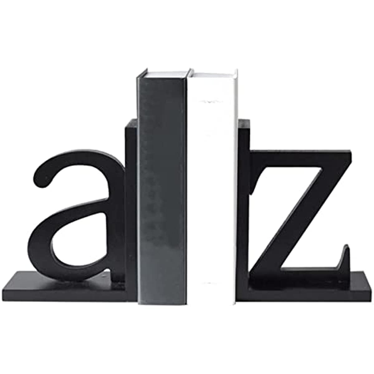 Sujetalibros Decorativos, tapón de Libro, sujetalibros de Letras Simple y Moderno, Estante de Oficina, sujetalibros, Adorno de Estante de Letras