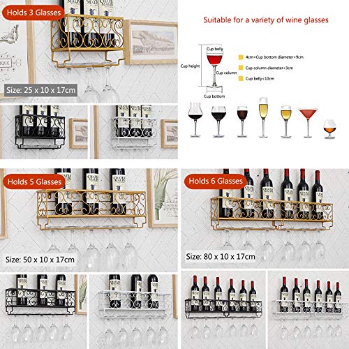 Soporte metálico para botellas y copas negro miniatura 2