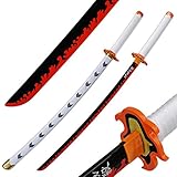 Zisu Demon Slayer Sword, About 41 inches, Hashira Pillars Katana for Cosplay Purpose, Anime Original Texture (Kyoujurou)