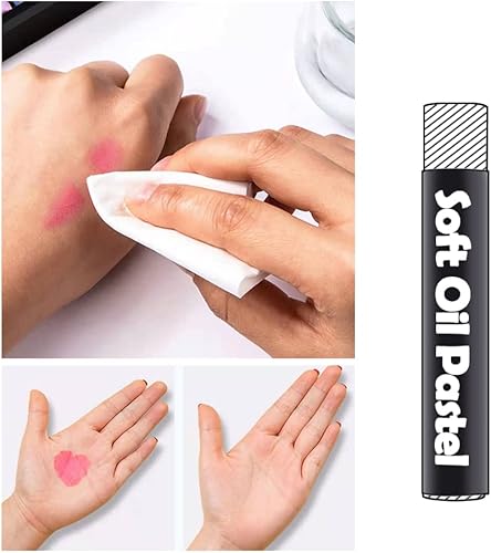 Miniatura 5 de Juego de 12 piezas cremosas suaves al óleo, monocromáticas, de grado de artistas, tiza de colores vibrantes, juego de arte para profesionales,