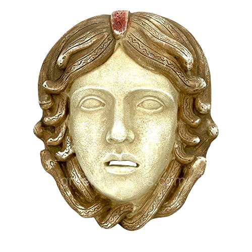 Medusa Monster Snake Hair Woman Head Mask Greek Roman Creature Sculpture