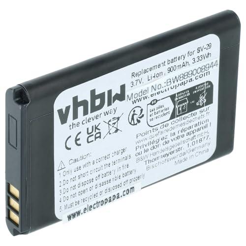 vhbw Batterie Compatible avec Wiko Riff, Lubi 2 téléphone Portable (900mAh, 3,7V, Li-ION)