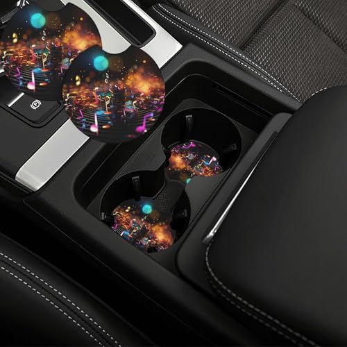 Portavasos para carro universal 2 piezas caucho negro miniatura 1