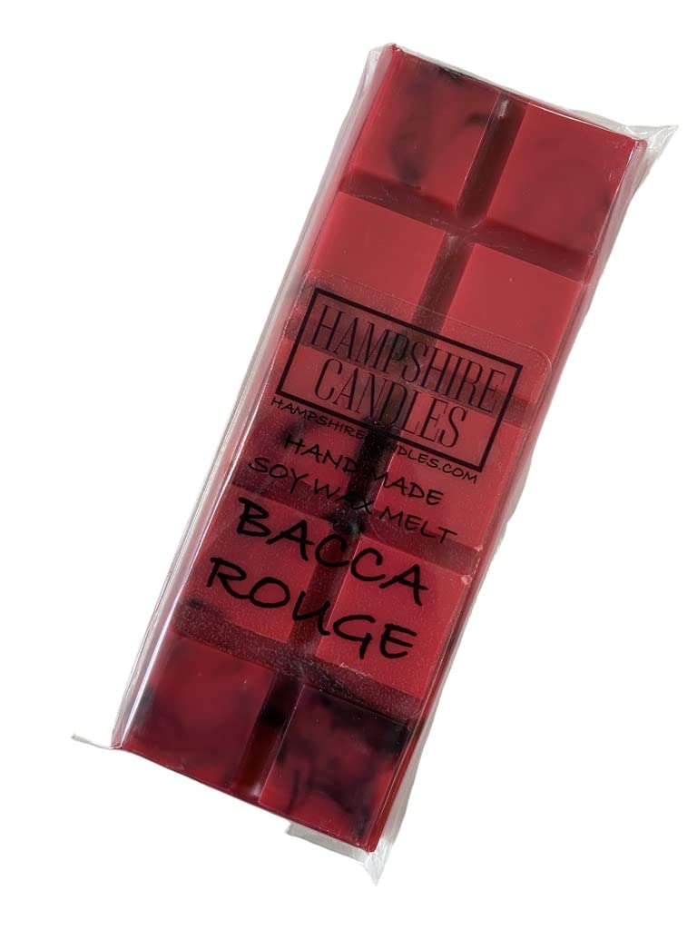 Bacca Rouge Wax Melts | Highly Scented | Soy Wax | Handmade Snap Bar (Bacca Rouge)