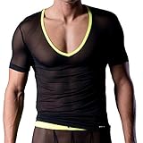 Manstore   Tee shirt V Neck Noir M307   S