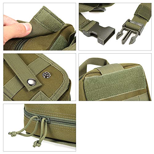 KKmoon Coldre ao ar livre Molle Hip Cintura Bolsa Carteira Bolsa Carteira com Zíper