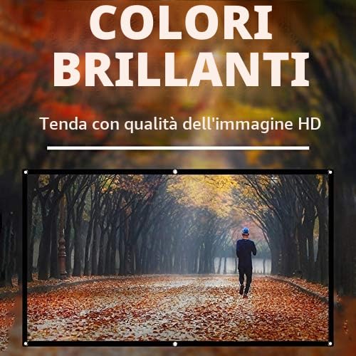 Schermo portatile per proiettore teatro esterno HD pieghevole anti- (84 pollici)
