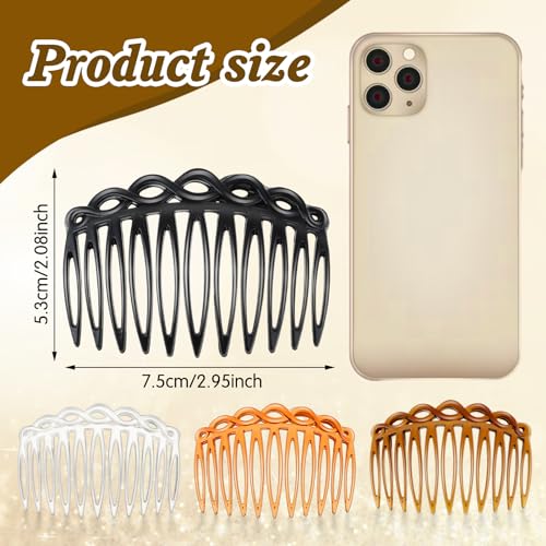 Telooco 580294_1_HM3RCMH5 16Pcs Hair Comb Set, Plastic Twist Comb Hair Clip Combs Fine Thin Hair Decorative Hair Styling Comb thumb #1