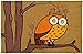 Jellybean Awesome Owl Accent Area Rug