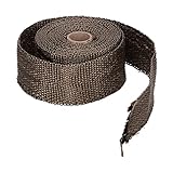 Car Motorcycle Exhaust Heat Wrap 5m Glass Fiber Heat (Brown)