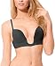 ToBeinStyle Women's Deep Plunge Convertible V Bra - Black - 36D