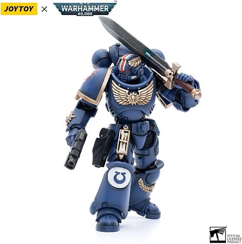 Miniatura 3 de JoyToy Warhammer 40K 118 Figura de acción Mecha Joy Toy Model Toys Ultramarines Terminators Sargento Bellan