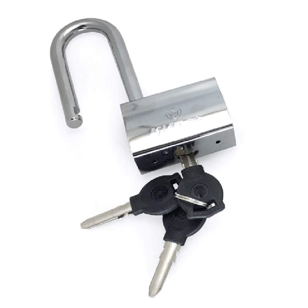 Dhetye One Color Padlock Steel Key With 3 Keys For Gym Locker Bicycle Fence Garage Anti-Theft Lock 60X115mm