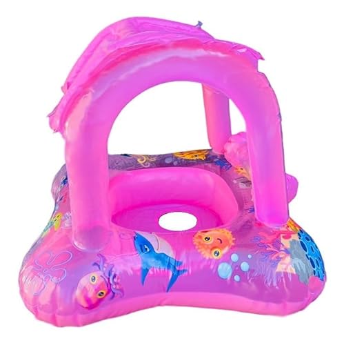 Boia Bote Infantil Bebê Com Cobertura Baby Fralda Piscina Praia Crianças Natação Inflável Premium GA