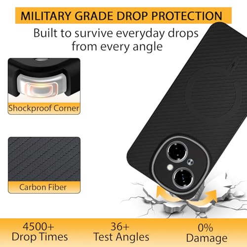 Image of LIRAMARK Rugged Carbon Fibre TPU Armor Silicone Back Cover Case for Tecno Spark Go 1 | Tecno Pop 9 4G