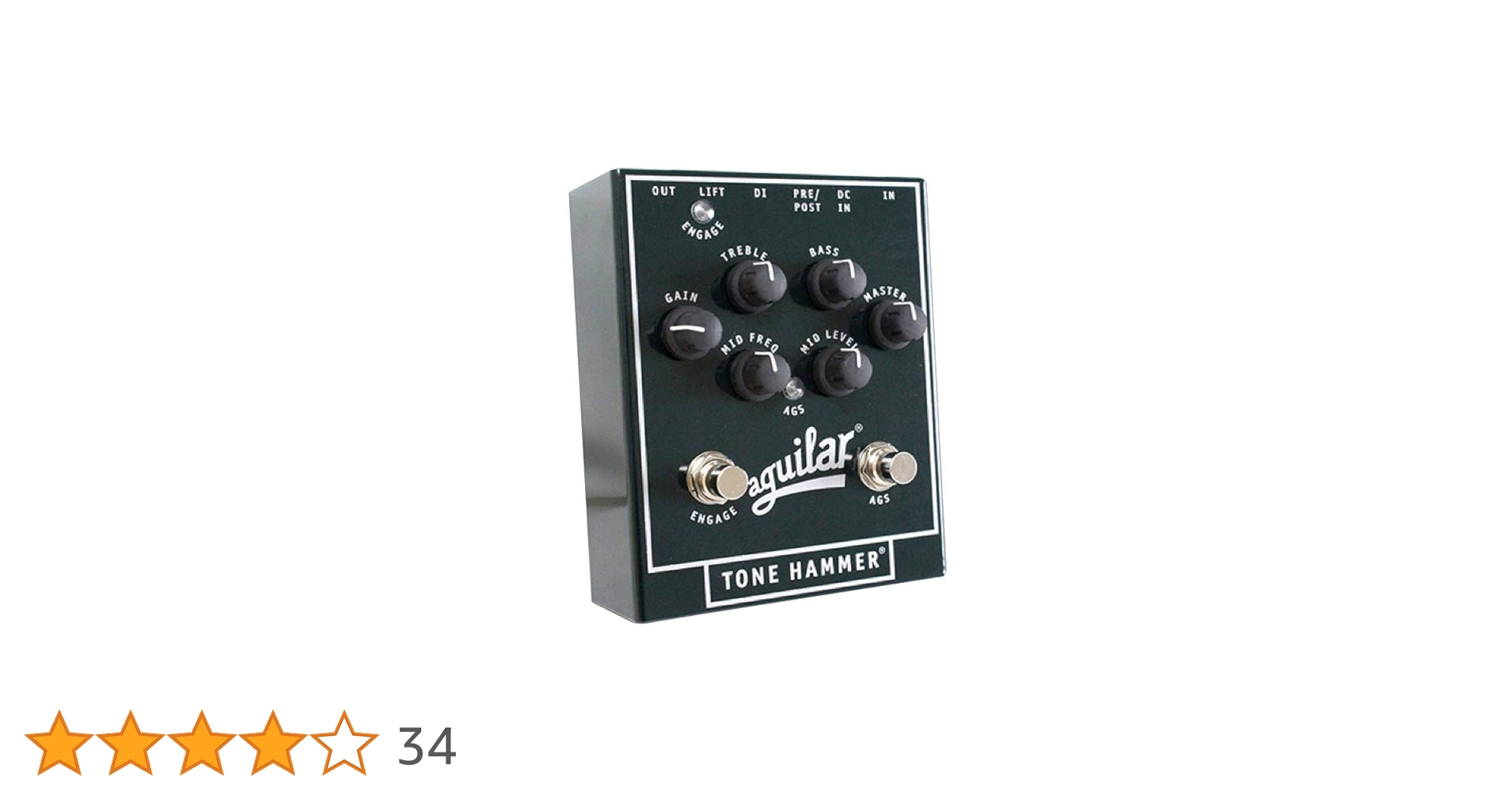 Aguilar TONE HAMMER プリアンプ ベースエフェクター AGUILAR Tone Hammer ベースエフェクター プリアンプ オーバー
