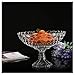 Xiaoli Frutero decoración Europeo Transparente Cesta de Fruta cristalino de Cristal del Cuenco de Fruta Creativa de Frutas Pot Sala Cocina Cesta de Almacenamiento Cesta de Frutas (tamaño : 24cm)