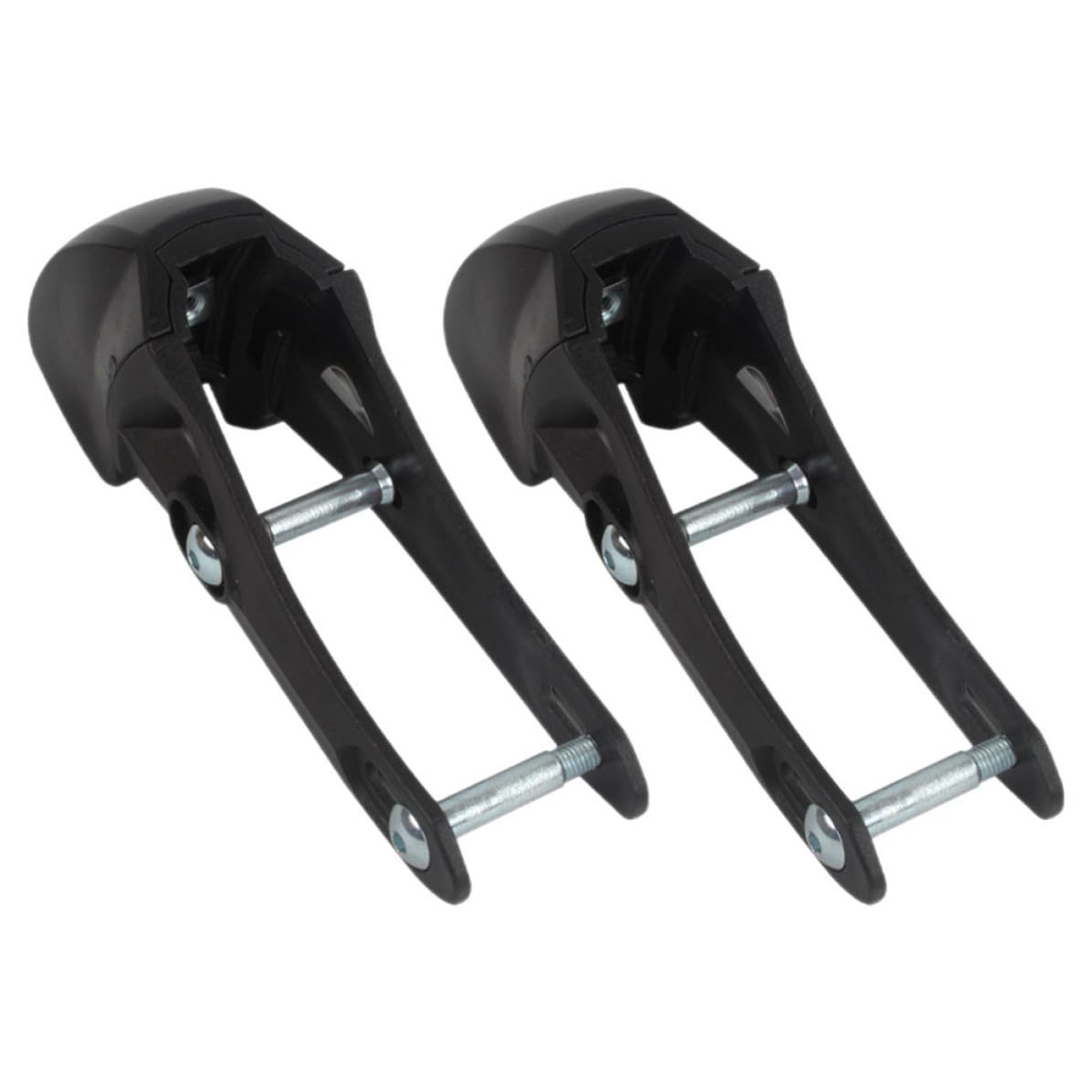 2Pcs Universal Inline Skate Brake Replacement, Black Plastic Stopper Parts