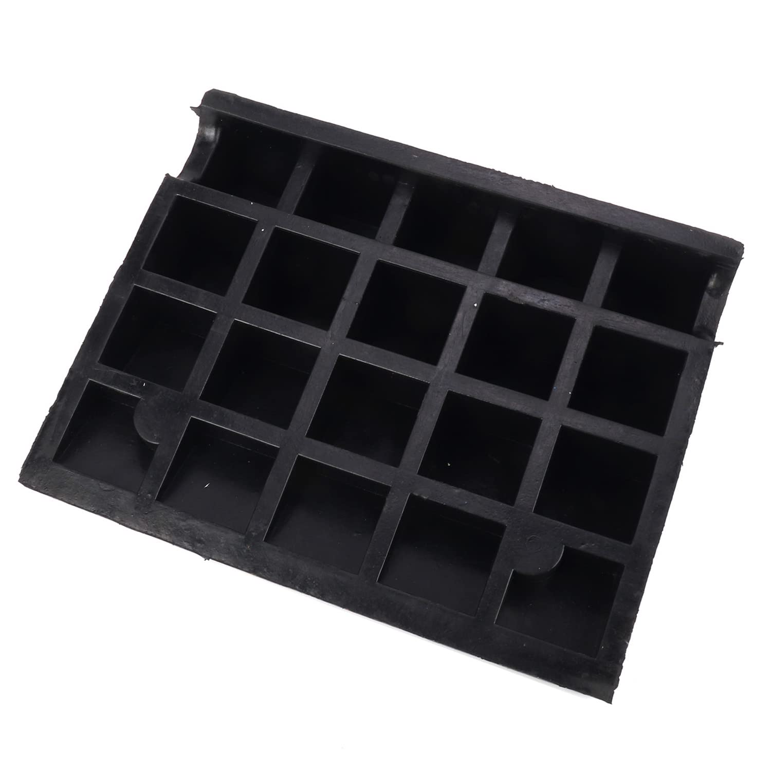 uyoyous Bordsteinrampe Gummi 47.5x40x15cm, Vollgummi Auffahrrampe Schwellenrampe Gummirampe Bordsteinkanten Rampe für Auto, Rollstuhl, Wohnmobil