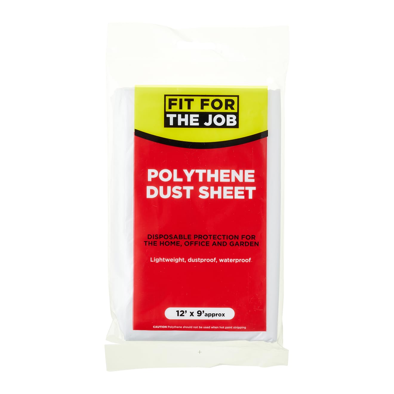 Fit For The Job 12' x 9' Polythene Dust Sheet (20 Pack)