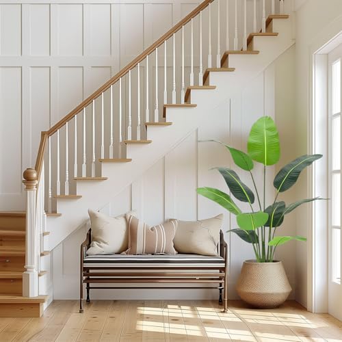 GAOMON Bird of Paradise Artificial Plant,5FT Faux Tropical Palm Potted Tree Fake Artificial Bird of Paradise Plant for Indoor House Home Office Housewarming