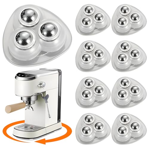 8 Mini Ruedas Adhesivas Giratorias VAZCAN® | Ideales para mover pequeños muebles y electrodomésticos sin rayar las superficies y sin complicadas instalaciones (Premium, 8)