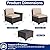 ASJMR Outdoor Patio Furniture Set, 12 Pieces Outdoor Sectional Furniture High Backrest Patio Sofa, All-Weather PE Rattan Patio Conversation Set with Coffee Table & Cushions(Brown).