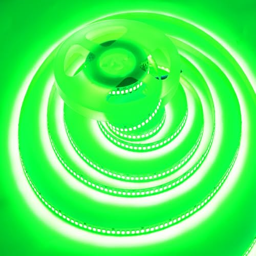 Image of SUYOOULIN LED Strip Lights, 27000LM AC110V /120V 50ft /15m SMD 2835 1200 LEDs Light Strips, High Voltage Flexible Waterproof IP44 LED Ribbon Lighting for Home Kitchen Decor(Green)