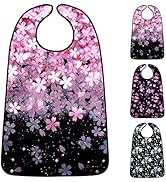 4 Pack Adult Bibs For Eating With Crumb Catcher Washable And Reusable Clothing Protectors For Elderly Women - View #6