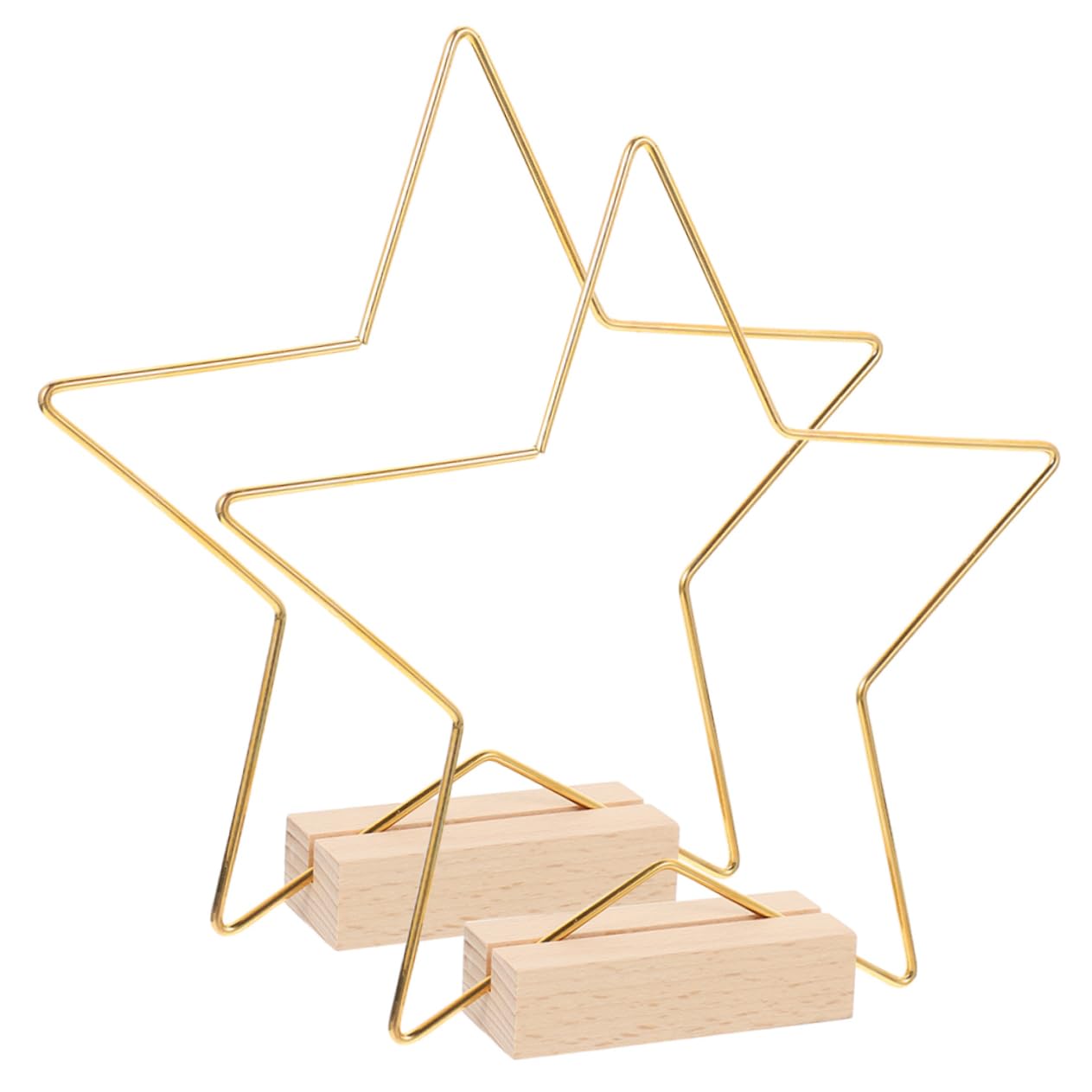 Abaodam 6juegos Aros Metálicos De Para Decoración Base De Madera Para Bodas y Aros Para De Mesa Manualidades Con Diseño y