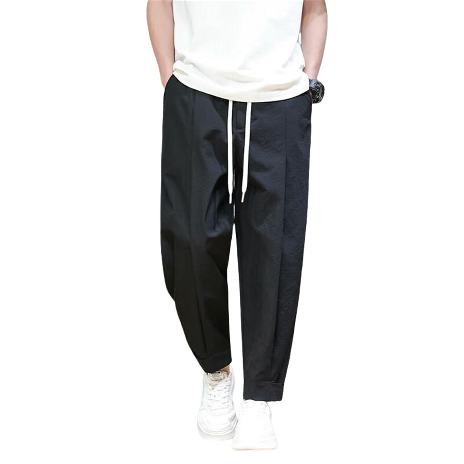 Pantaloni Harem casual larghi da uomo in stile cinese giapponese primavera estate