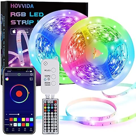 HOVVIDA Luces LED RGB 5050 15m Cover