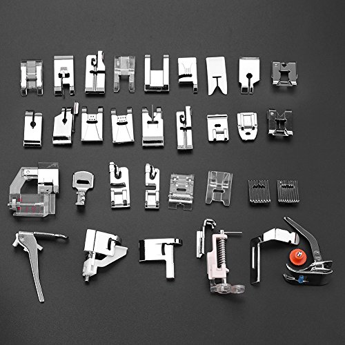 Kit de 32 Piezas Pies Prensatelas para Máquina de Coser miniatura 5