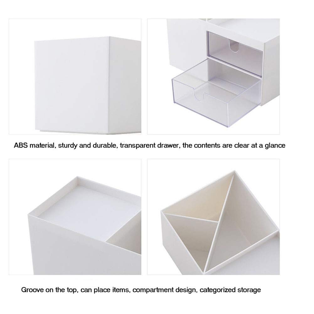 Plastikowe szuflady do makijażu Organizer Box, wielofunkcyjny organizer biżuterii do makijażu Akcesoria kosmetyczne Pudełka do przechowywania makijażu (kolor: różowy)