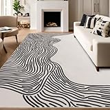 Texture douce : ce tapis en laine synthétique douce à poils courts dispose d'un dos antidérapant. Il convient parfaitement à chaque chambre à coucher ou chambre d'enfant et est le choix idéal à placer sous les canapés ou les tables basses