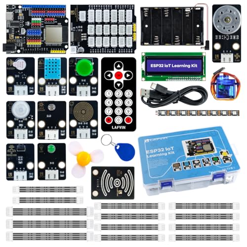 ESP32 Kit de démarrage IoT LAFVIN avec tutoriel complet pour programmation Arduino IDE