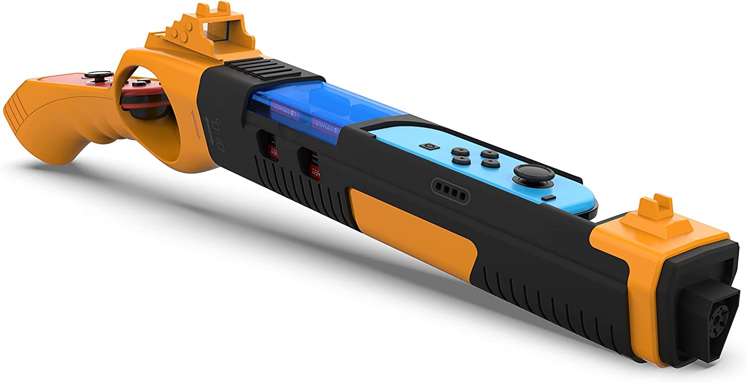 Aolion Gun Handle for Nintendo Swtich/Switch OLED, Switch Game Sports Accessories Controller Attachment for best shooting experience