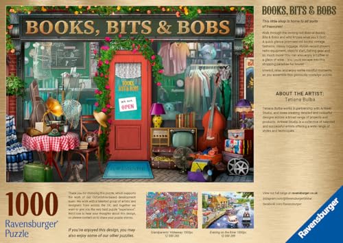 Puzzle 1000 pièces : Livres trucs & bricoles Ravensburger France - vue 6