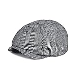 Material:Diese Herren Schirmmütze besteht aus 90% Polyester und 10% Wolle,leicht und weich ist.Mit Guter Elastizität,Starker Brettsteifigkeit und nicht leicht zu knittern kann dieser baskenmütze nicht nur im Herbst Winter,sondern auch im kühlen Frühling und Sommer getragen werden.Da kein Flanell vorhanden ist, hat es eine bessere Luftdurchlässigkeit und fühlt sich auf dem Kopf nicht stickig an.