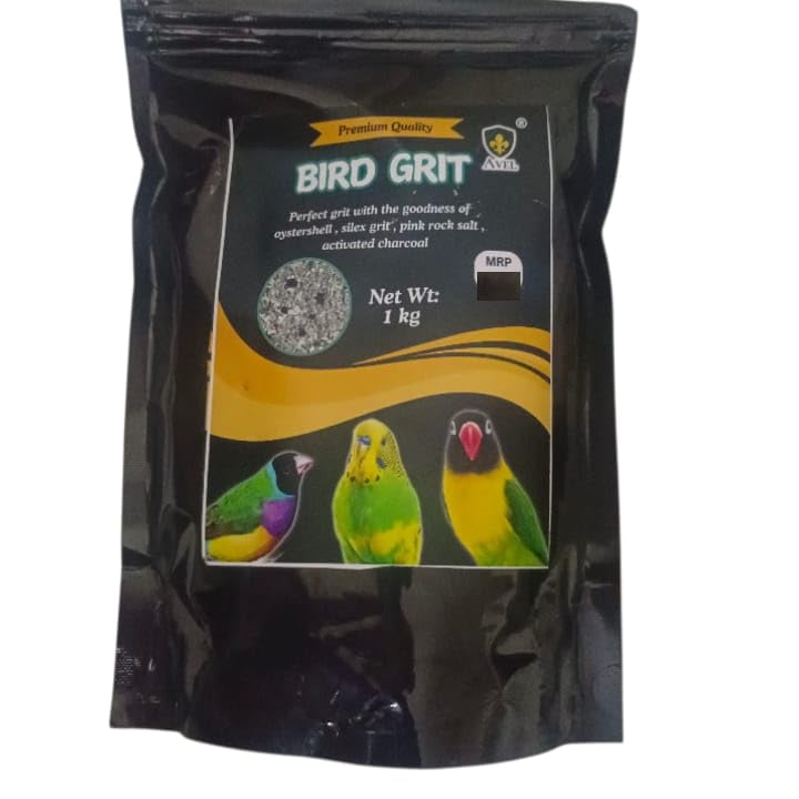 Grit with Oystershell, Silex grit, Pink Rock Salt, Activated Charcoal Ideal Food Supplement Healthy Bird Digestive System for All Stage Birds (1000g) by Birds Corner-image-4