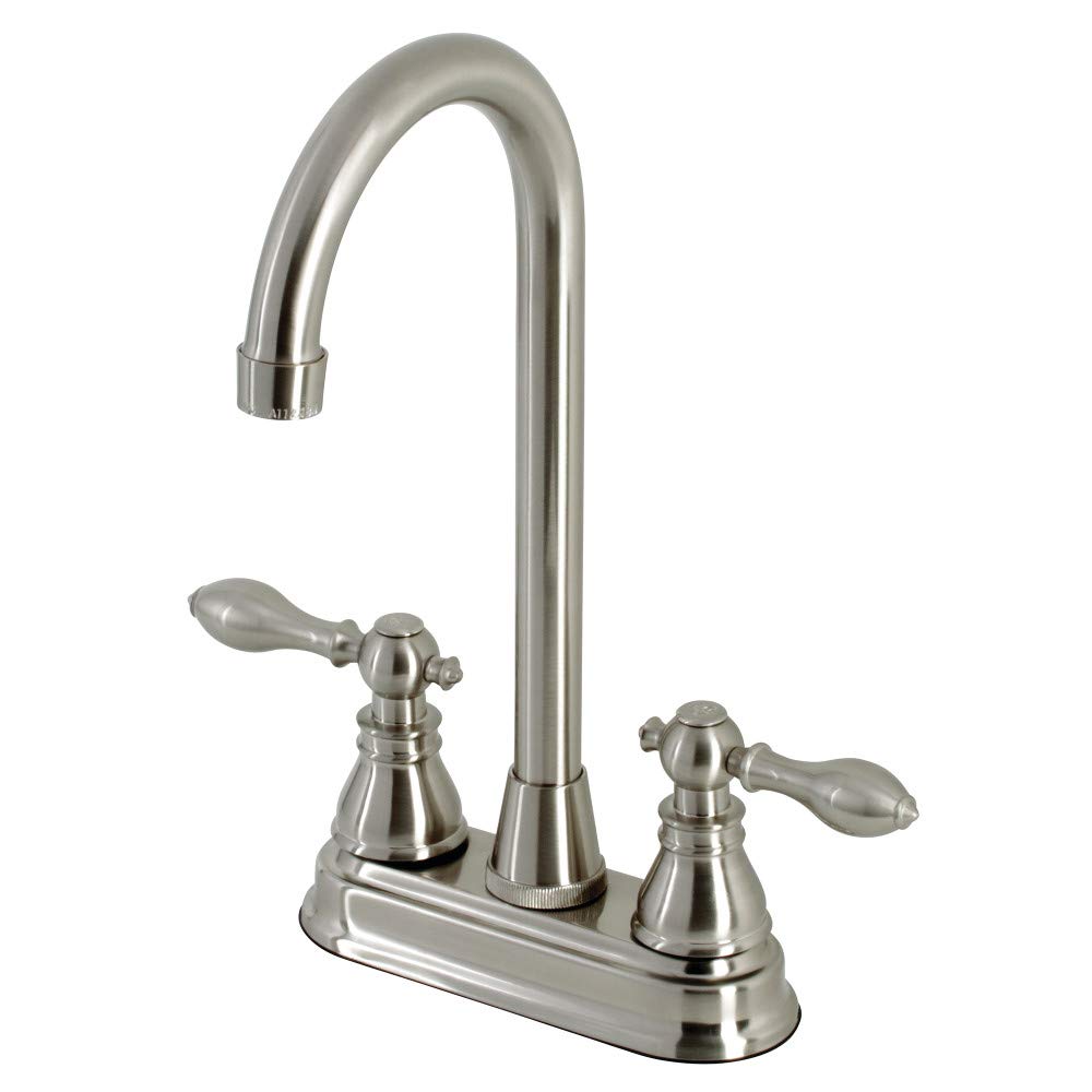 Kingston Brass KB498ACL American Classic Bar Faucet, Brushed Nickel, 6.25 x 4.75 x 11.56