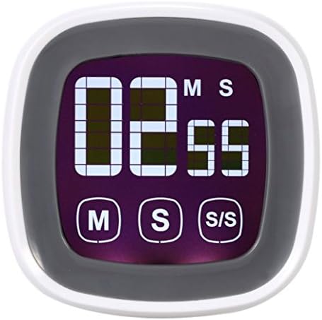 Kitchen Timer - LCD Digital Touch Screen. Practical Cooking Timer with Countdown, Count UP, Alarm Clock. A Perfect Kitchen Gadget and Cooking Tool