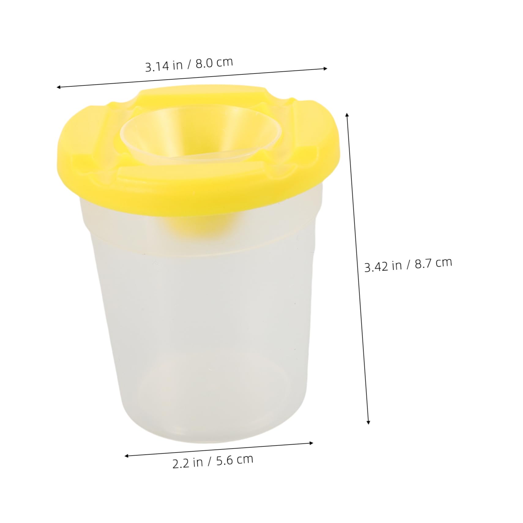 ERINGOGO Kids Painting Set 4 Reusable Paint Cleaning Cups Safe Plastic Anti-Spill for Kids Art Supplies